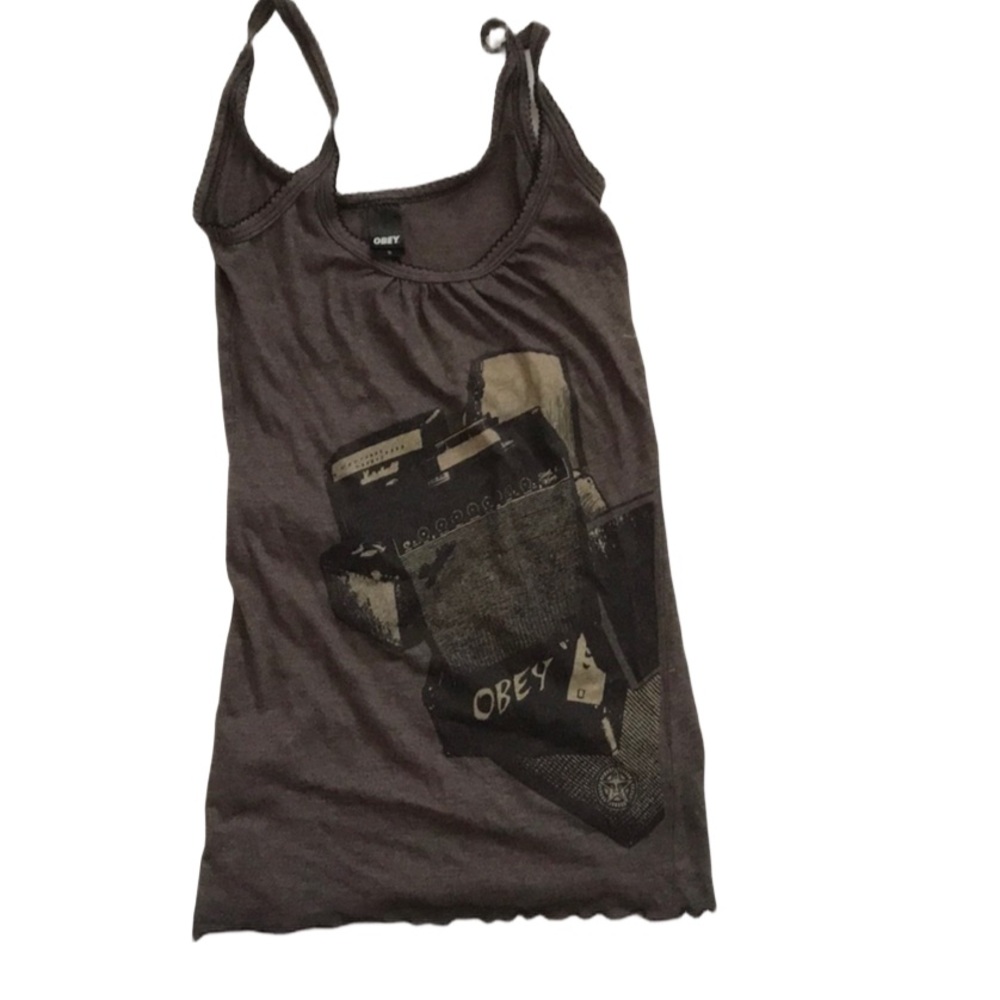 Obey Amp Graphic Tank Top